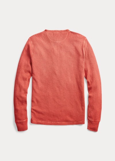 Ralph Lauren Waffle-Knit Henley Skjorter Herre Danmark (TVYUJ2467)